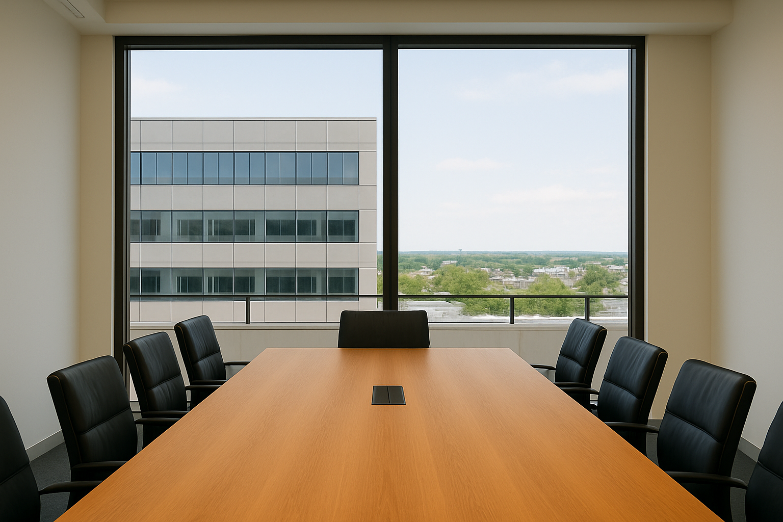 boardroom smart glass showing before and after states