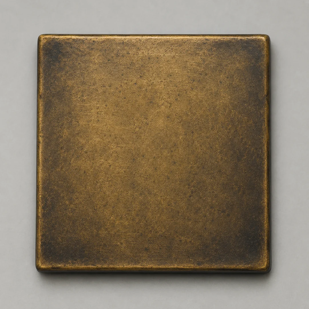 Antique Gold (Custom metallic) gold railing finish swatch by LOUEI Metal Arts