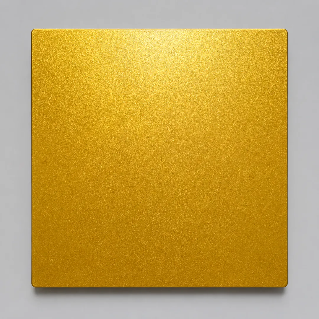 Bright / Rich Gold (Custom metallic) gold railing finish swatch by LOUEI Metal Arts