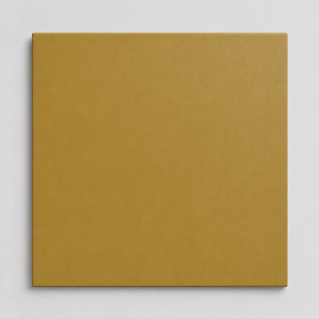 Ochre Yellow (RAL 1024) gold railing finish swatch by LOUEI Metal Arts