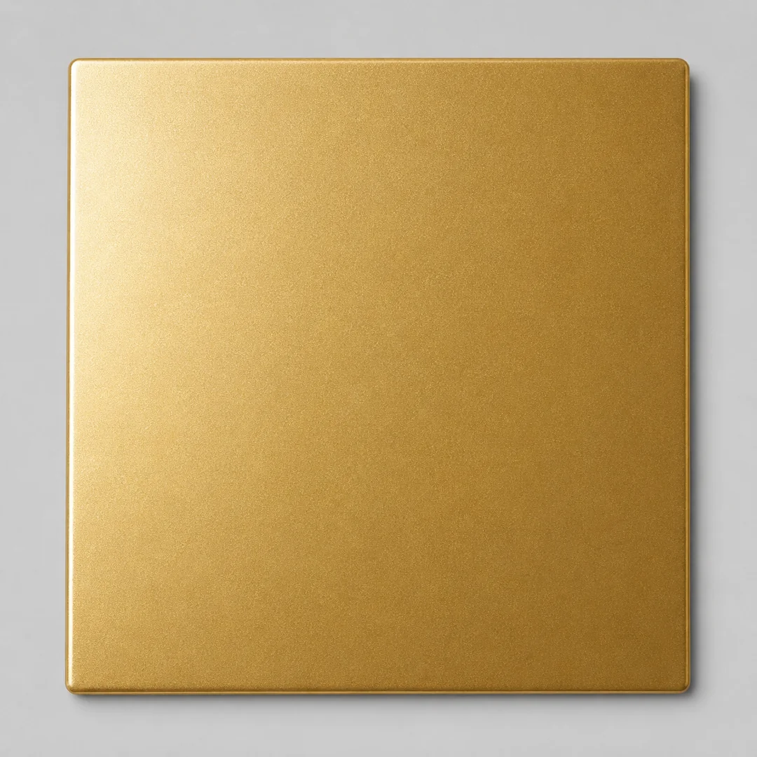 Pearl Gold (RAL 1036) gold railing finish swatch by LOUEI Metal Arts