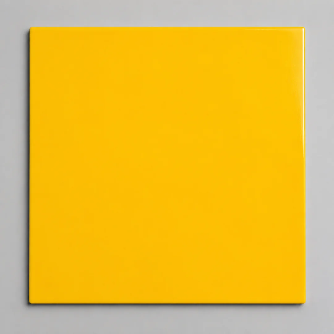 Rape / Colza Yellow (RAL 1021) gold railing finish swatch by LOUEI Metal Arts