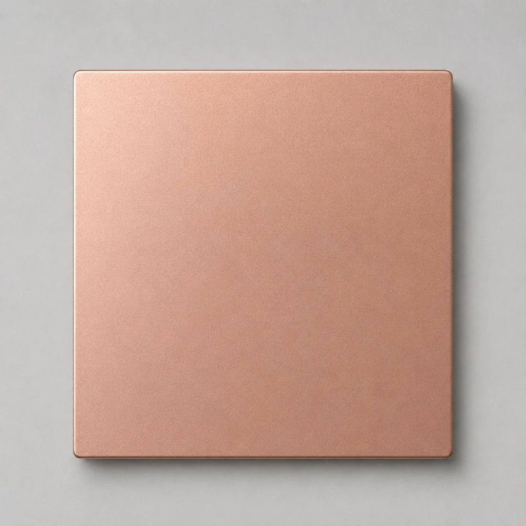 Rose Gold (Custom metallic) gold railing finish swatch by LOUEI Metal Arts